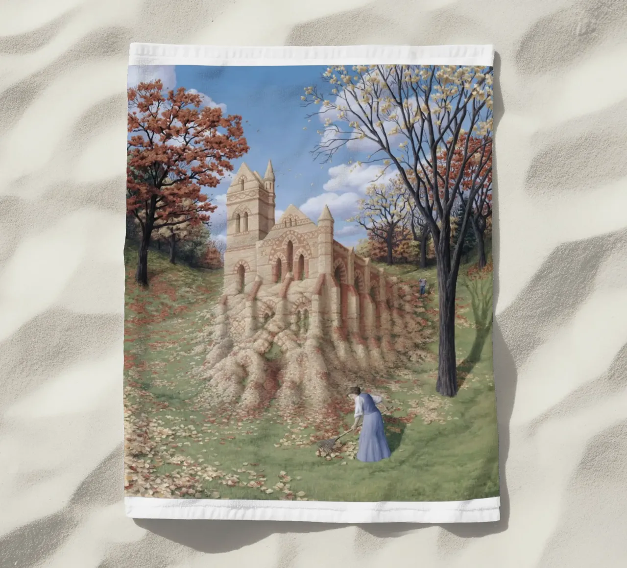 Rob Gonsalves Architettura d'autunno telo mare da Spencer Farrell2