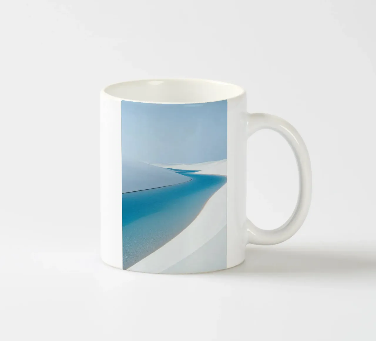 Lagune blu tazza in ceramica da Indigo Tides Art