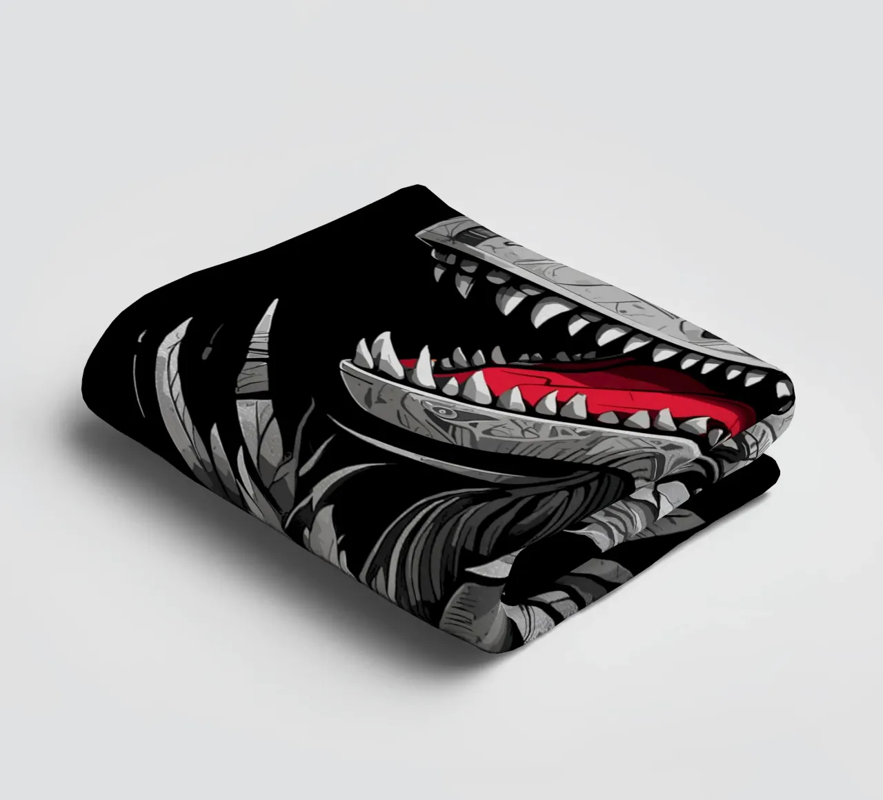 Dinosauro geometrico T-Rex asciugamano da bagno da LM2KONE