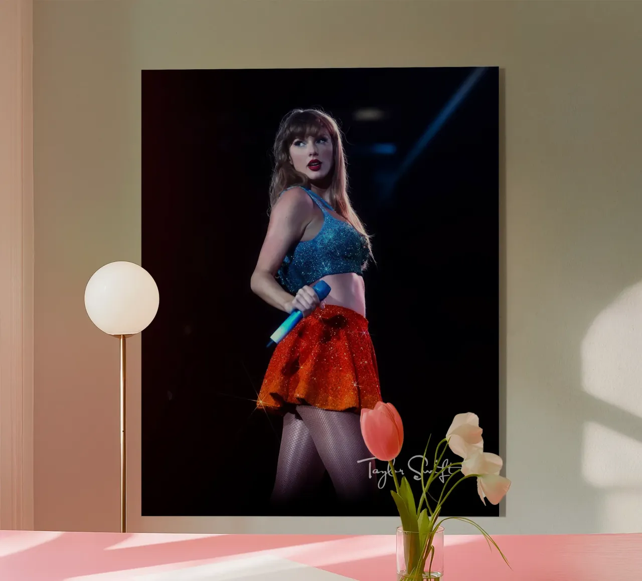 taylor swift spielen song Acryl-Glas von NindaCreationsArt