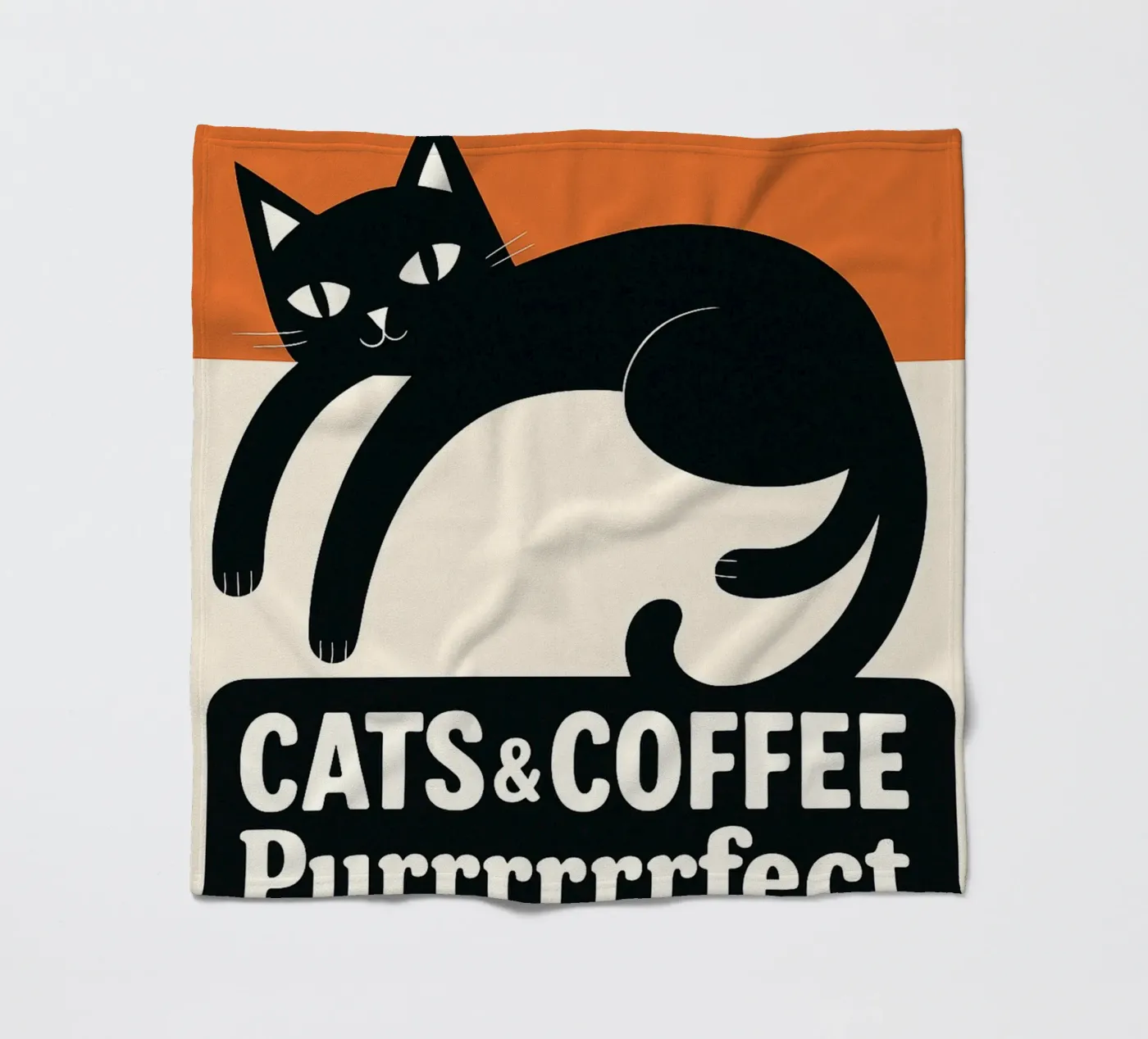 gatto e caffè coperta in pile da Nayara