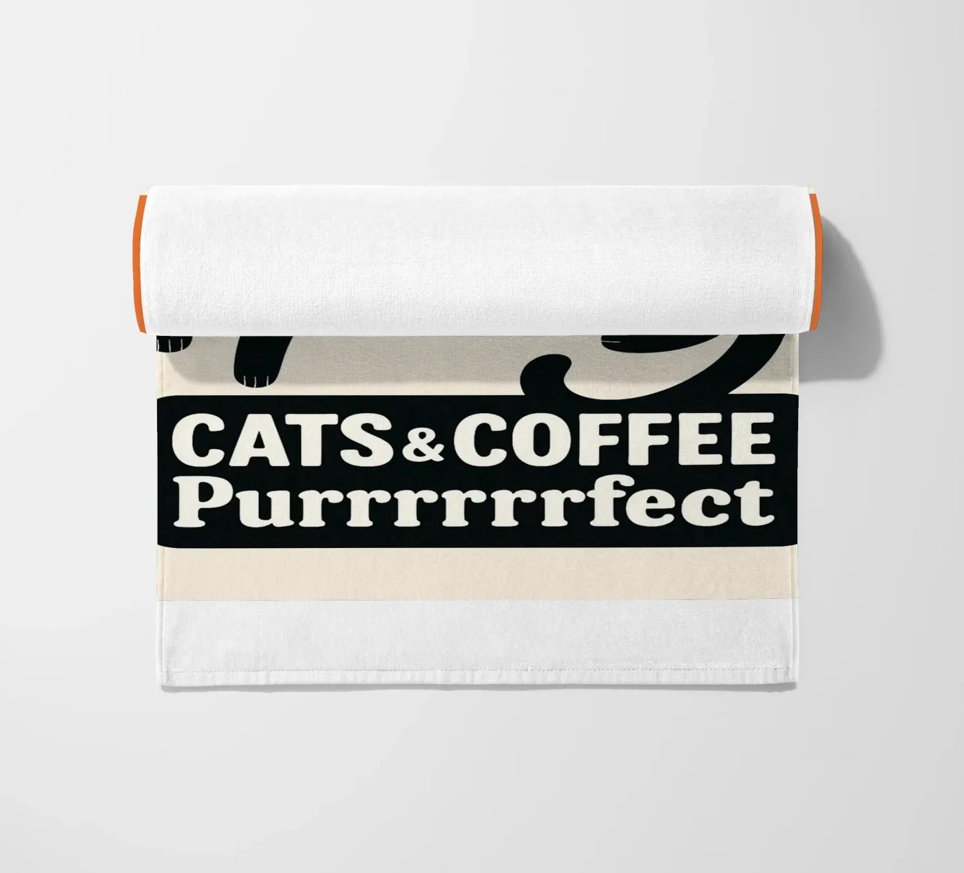 gatto e caffè telo mare da Nayara