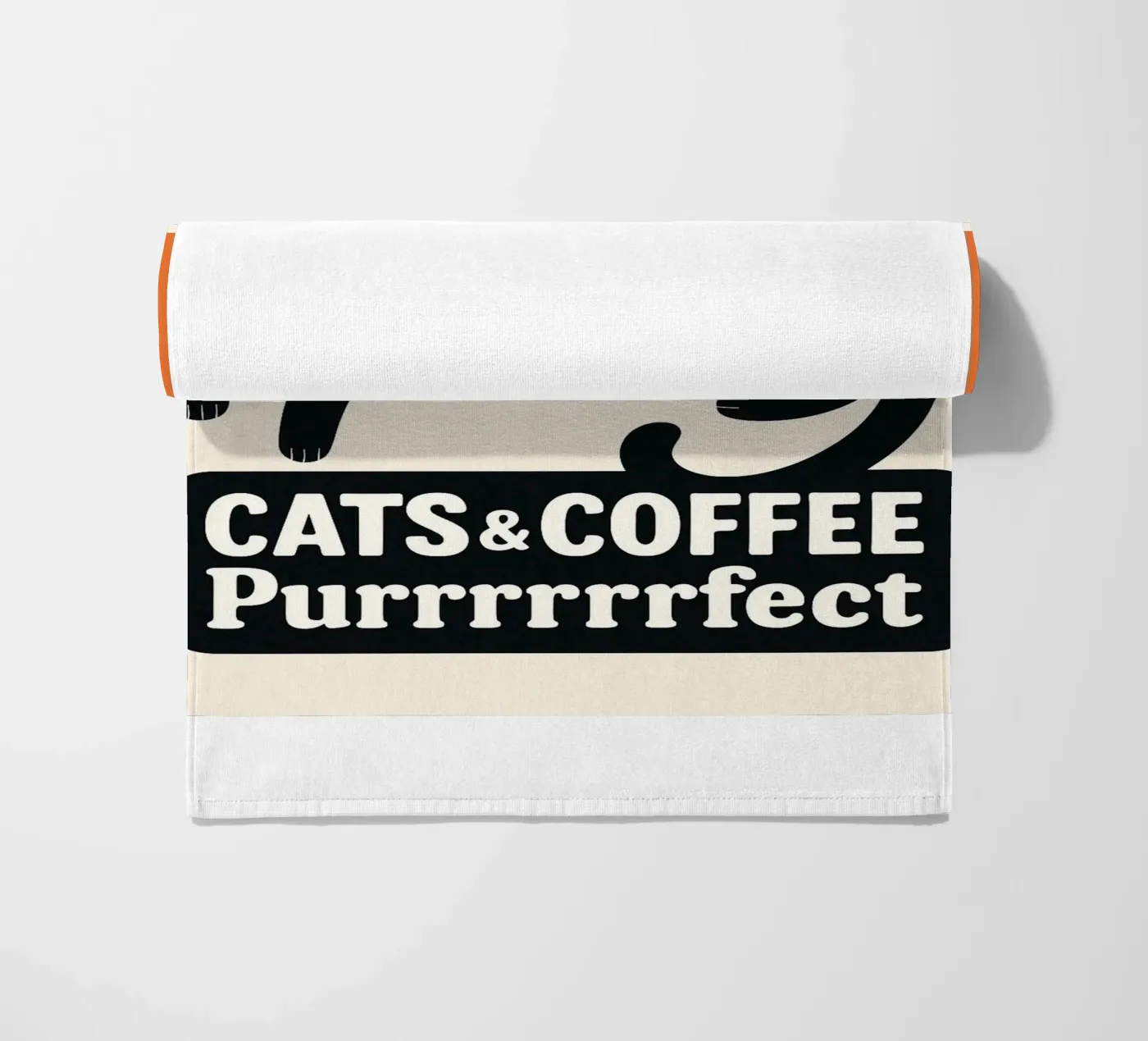 cat and coffee serviette de plage de Nayara