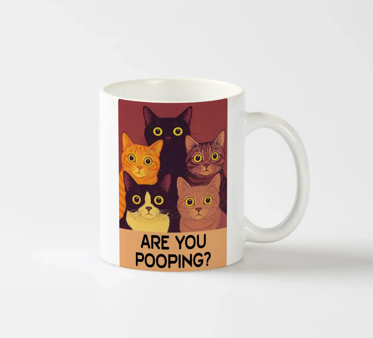 gatto stai facendo la cacca in bagno tazza in ceramica da Nayara