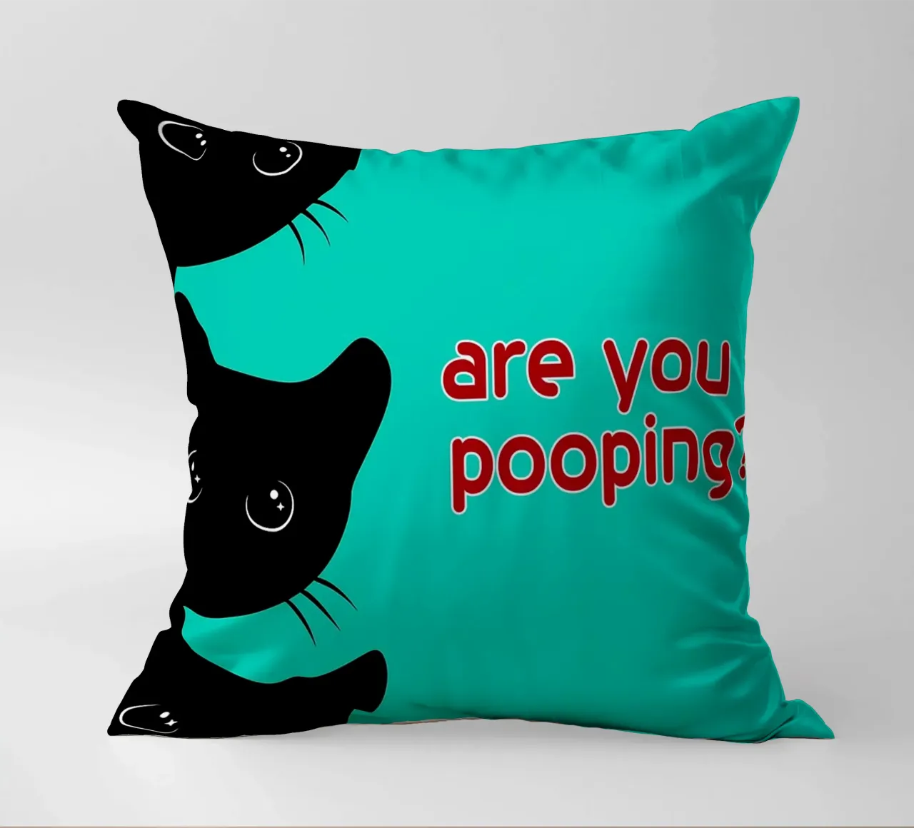 gatto stai facendo la cacca in modo strano cuscino da Nayara