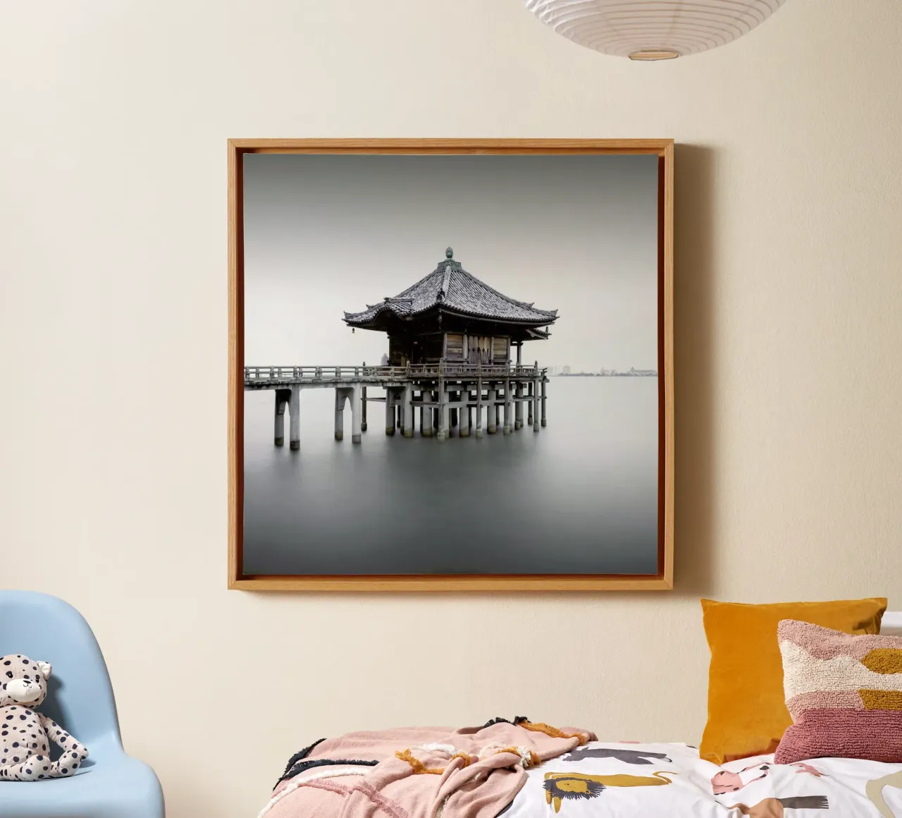 Japan Floating Temple tela da Michael J. Reibert