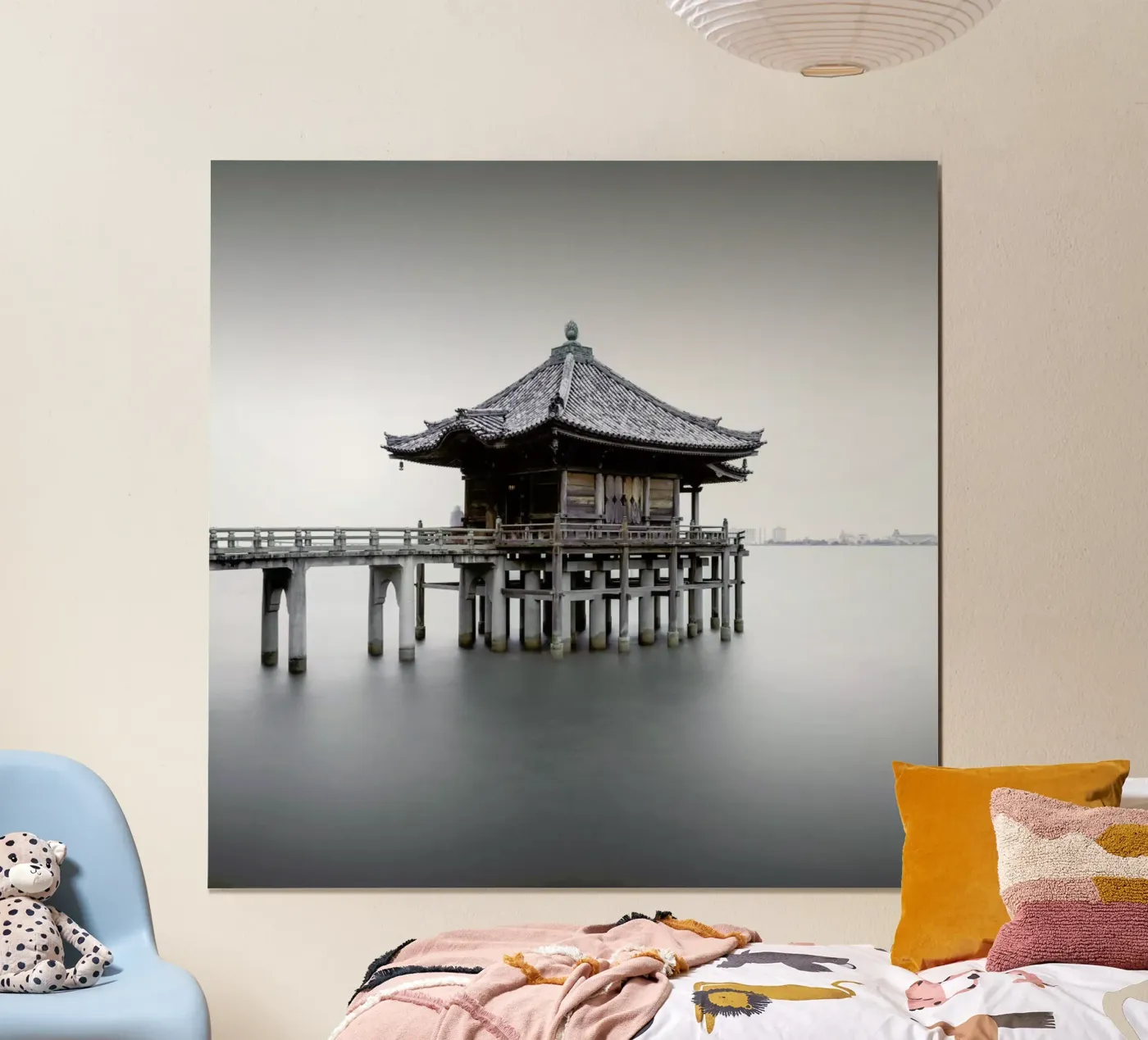 Japan Floating Temple poster da Michael J. Reibert