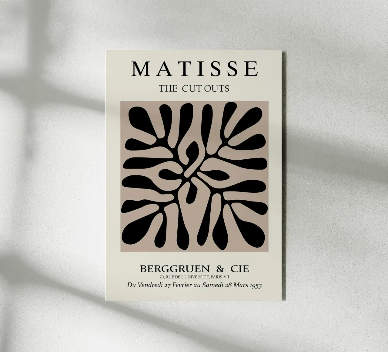Henri Matisse - I ritagli - Marrone e nero alluminio dibond da Perdana shop