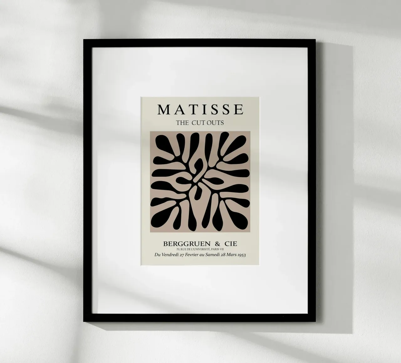 Henri Matisse - I ritagli - Marrone e nero carta hahnemühle da Perdana shop