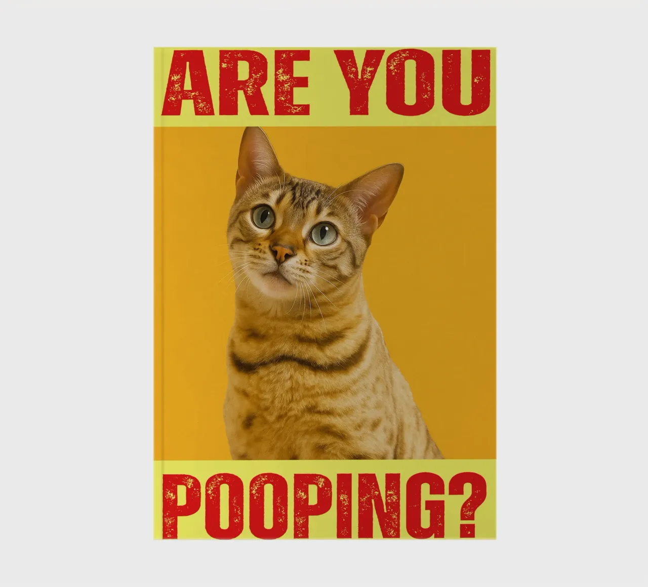 cat are you pooping funny toilets notebook by Nayara