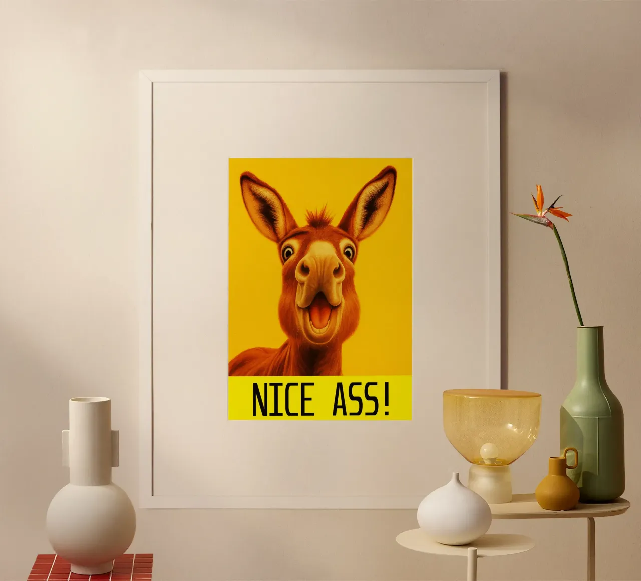 Asino NIce Ass bagni divertenti poster da Nayara