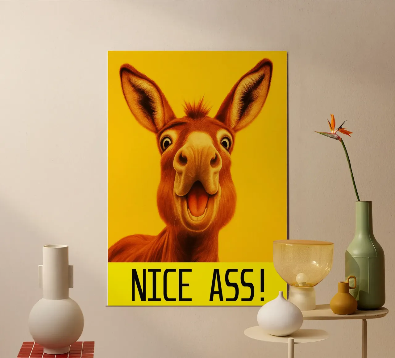 Asino NIce Ass bagni divertenti poster da Nayara