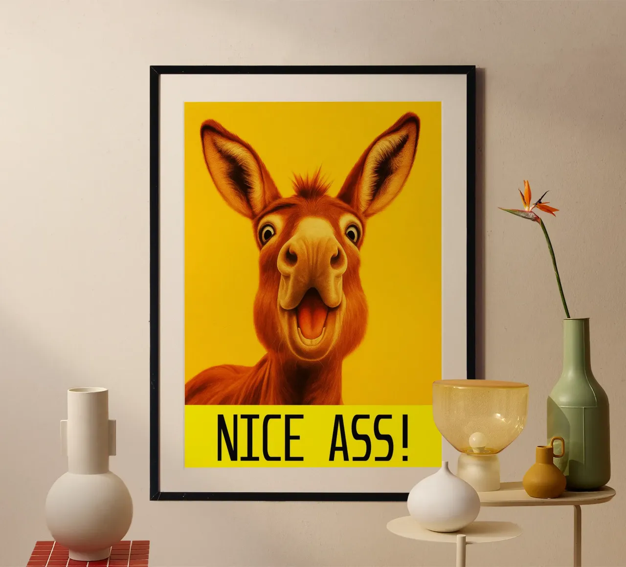 Asino NIce Ass bagni divertenti poster da Nayara