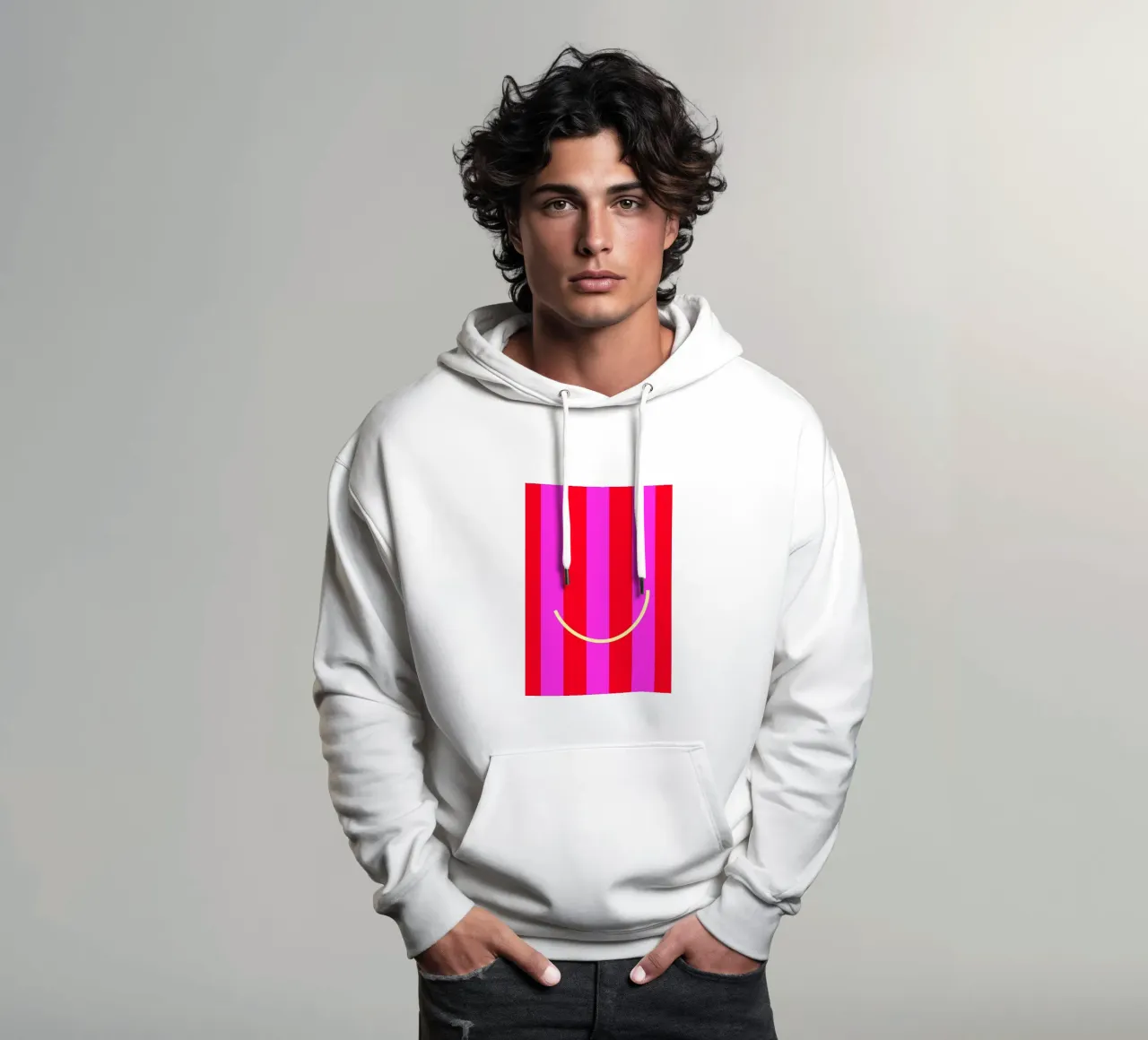 smile. felpa con cappuccio da FRICKE DESIGN