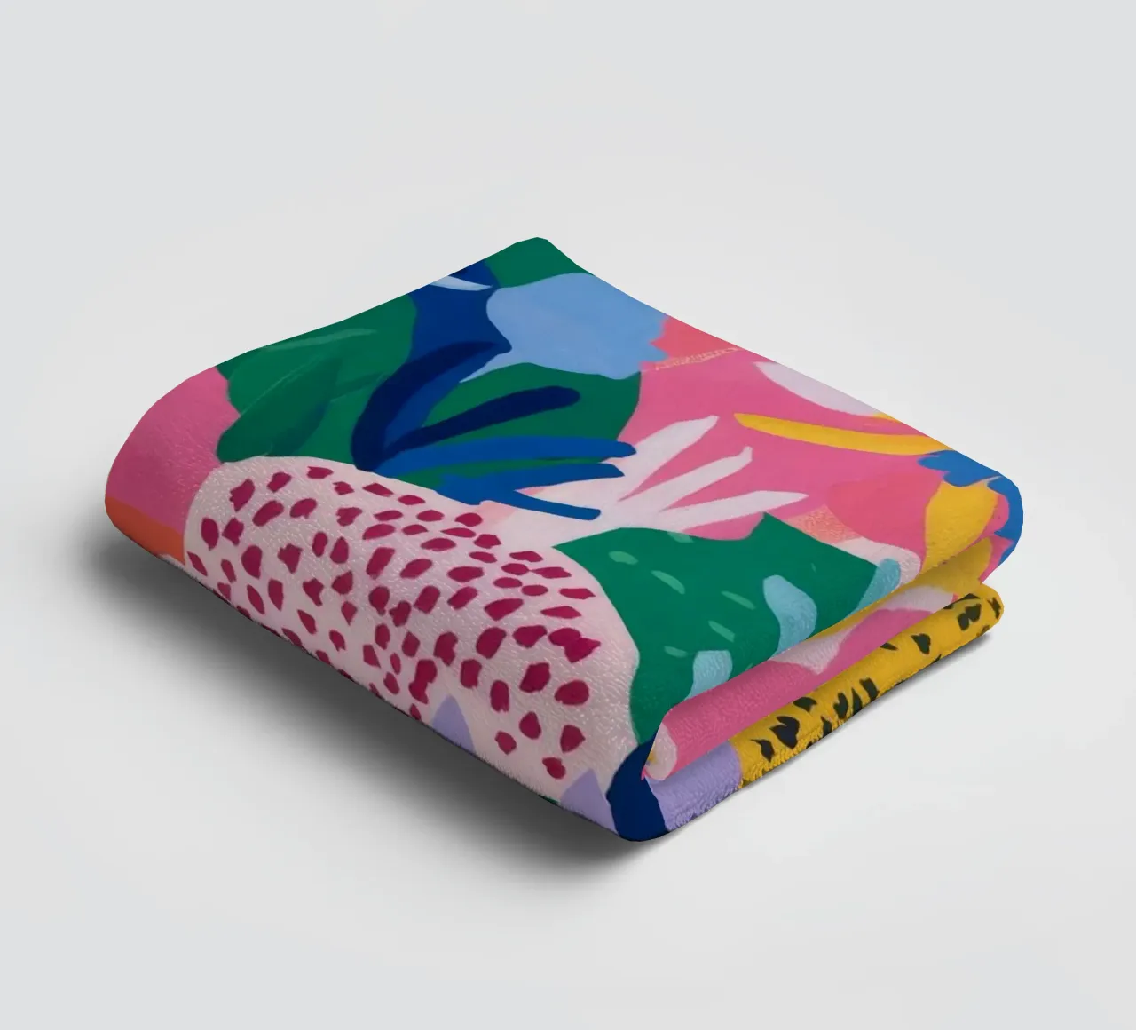 Tropical Bloom Confetti towel by Pake Nebula