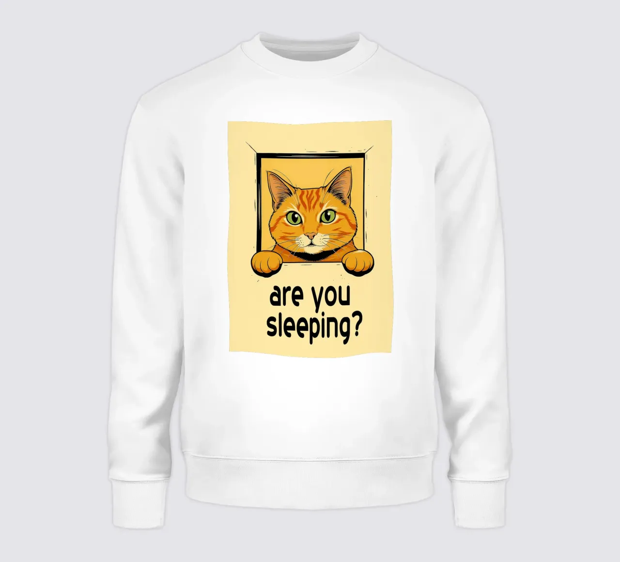 funny cat are you sleeping sudadera de Nayara