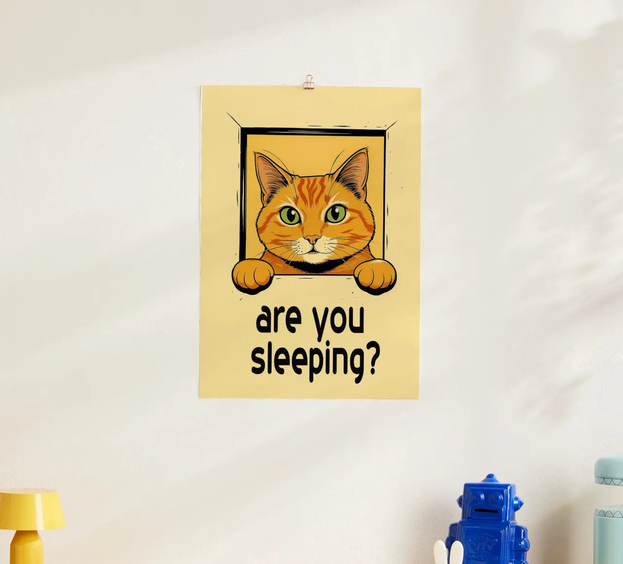 funny cat are you sleeping hahnemühle de Nayara