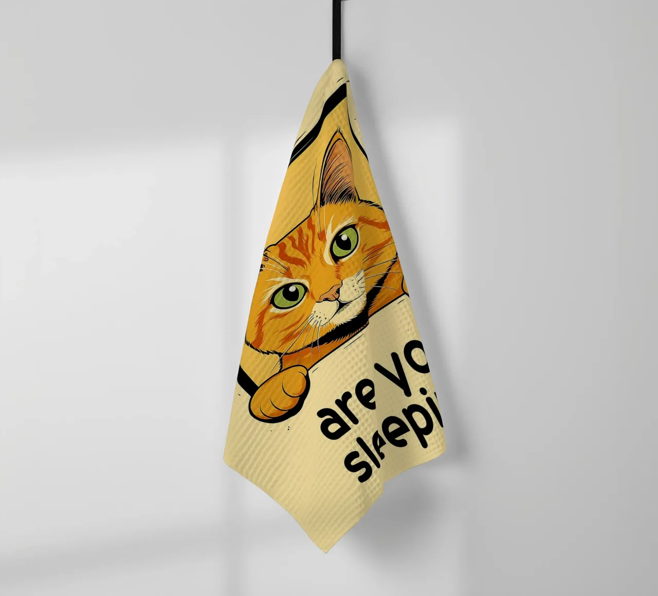 drôle de chat tu dors torchon de Nayara