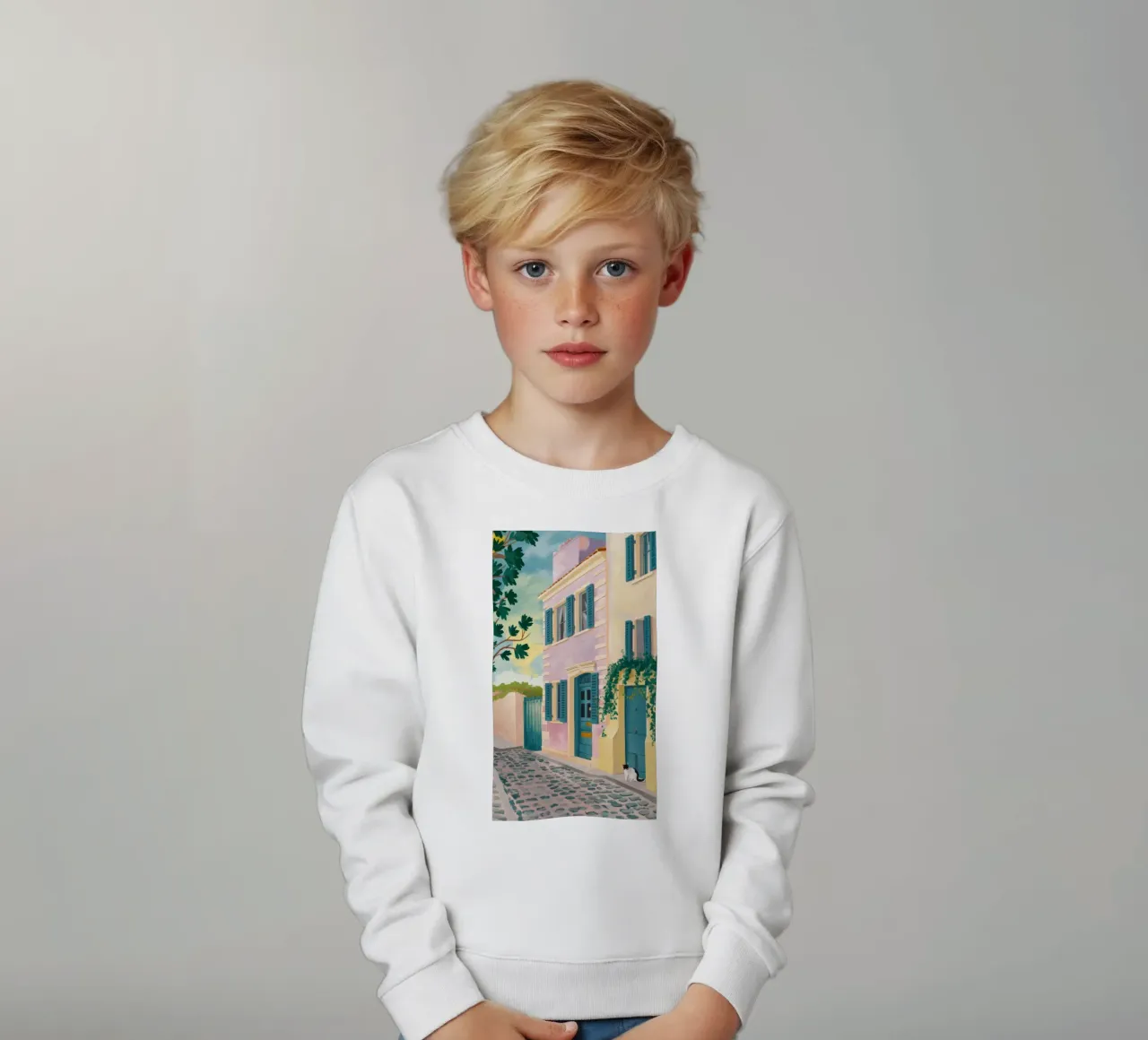 Cobblestone Lane Groenten kinder sweatshirt van Pake Nebula