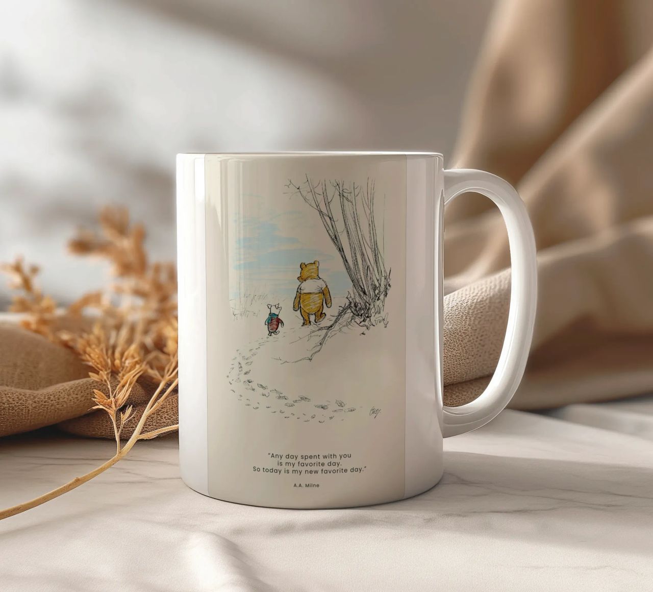 Favourite Day mug en céramique de Vintage by JUNIQE