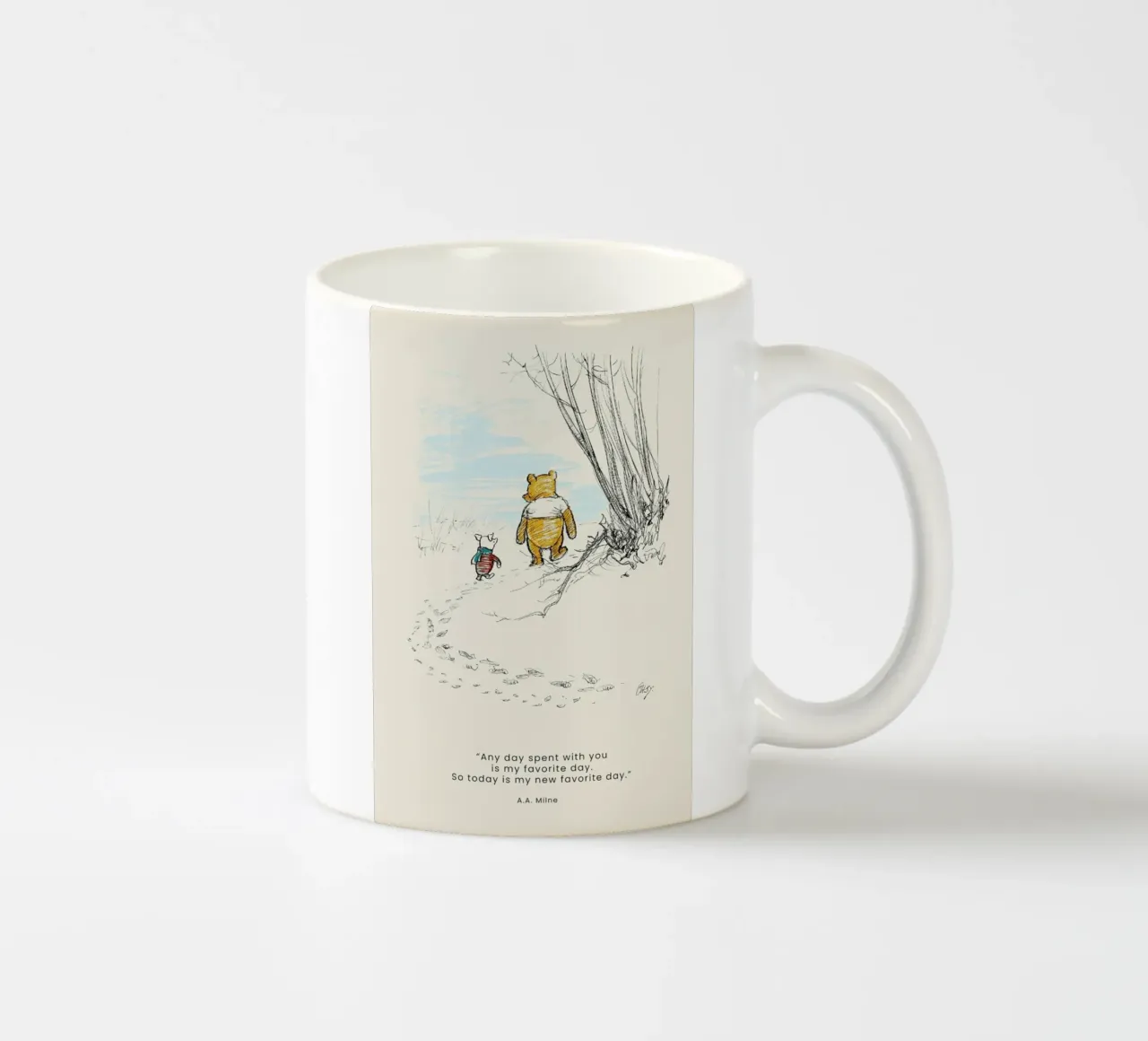 Favourite Day ceramic mug by Vintage by JUNIQE