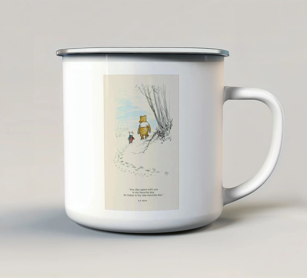 Favourite Day Emaille Tasse von Vintage by JUNIQE