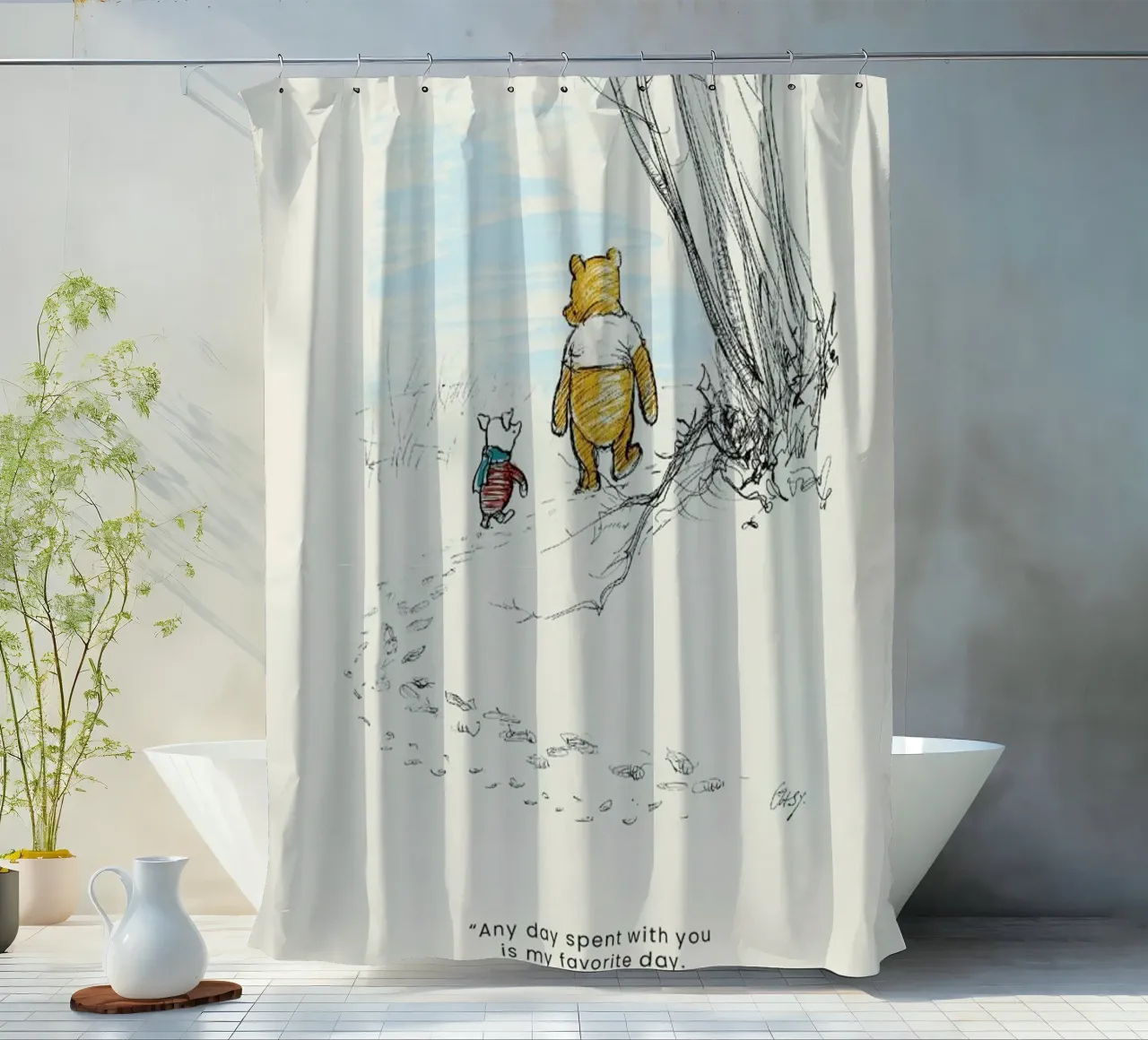 Favourite Day tenda da doccia da Vintage by JUNIQE