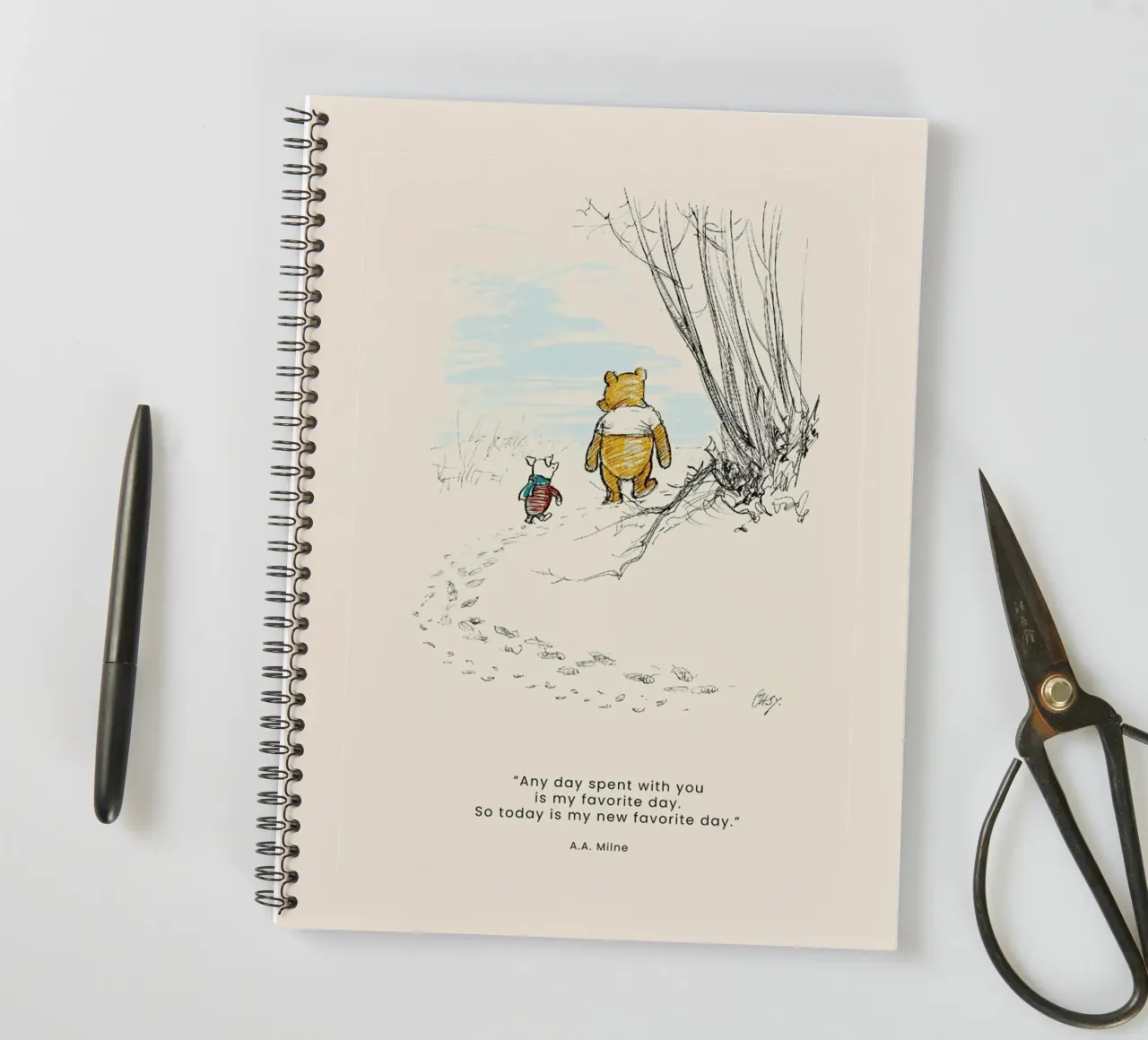 Favourite Day notitieboek met spiraal van Vintage by JUNIQE
