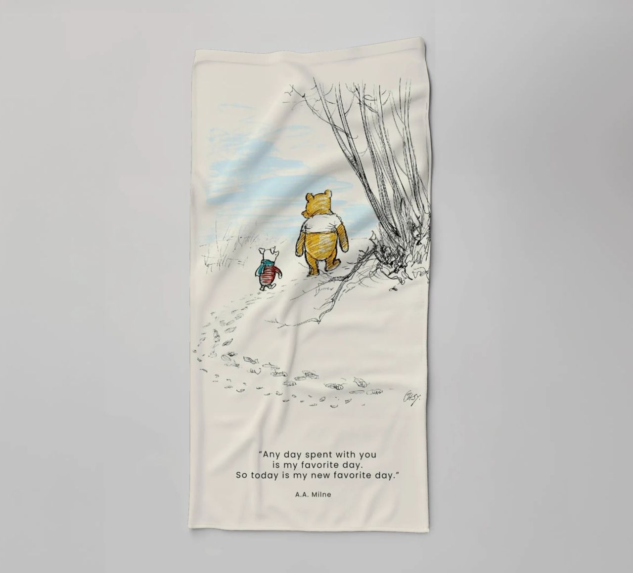 Favourite Day towel by Vintage by JUNIQE