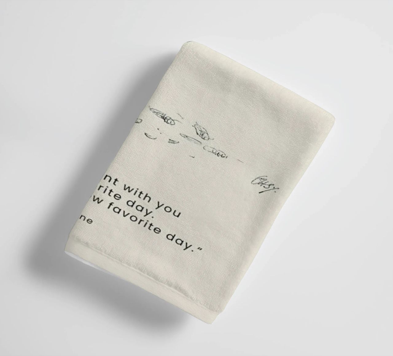 Favourite Day towel by Vintage by JUNIQE