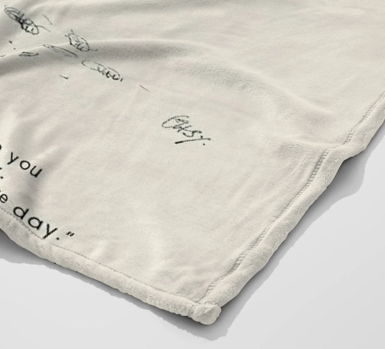 Favourite Day fleece blanket by Vintage by JUNIQE