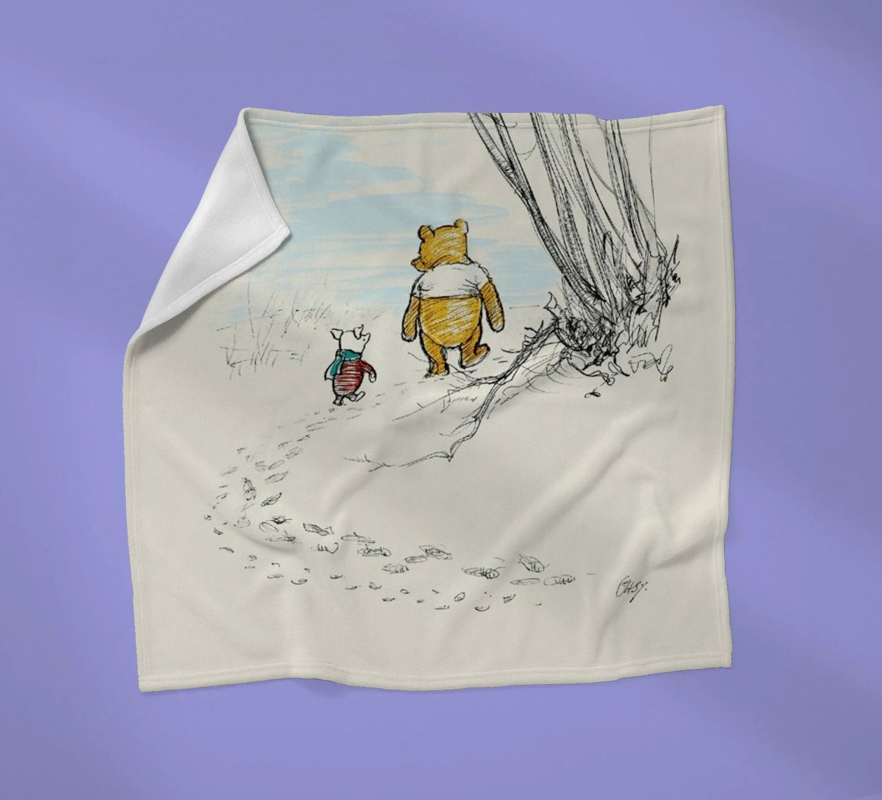 Favourite Day fleece blanket by Vintage by JUNIQE