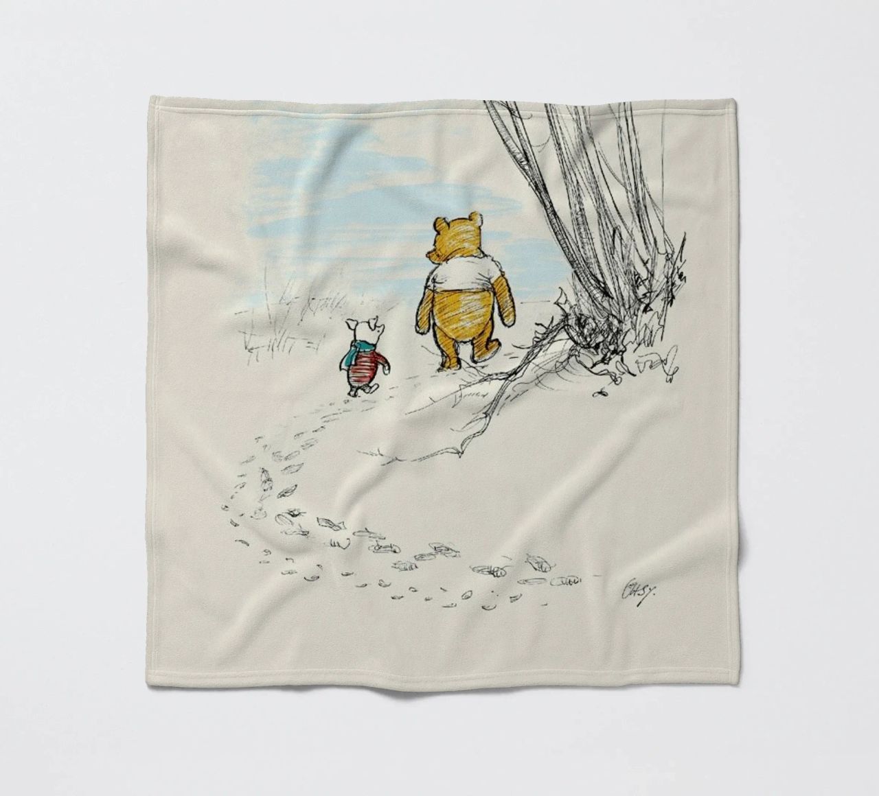Favourite Day fleece blanket by Vintage by JUNIQE