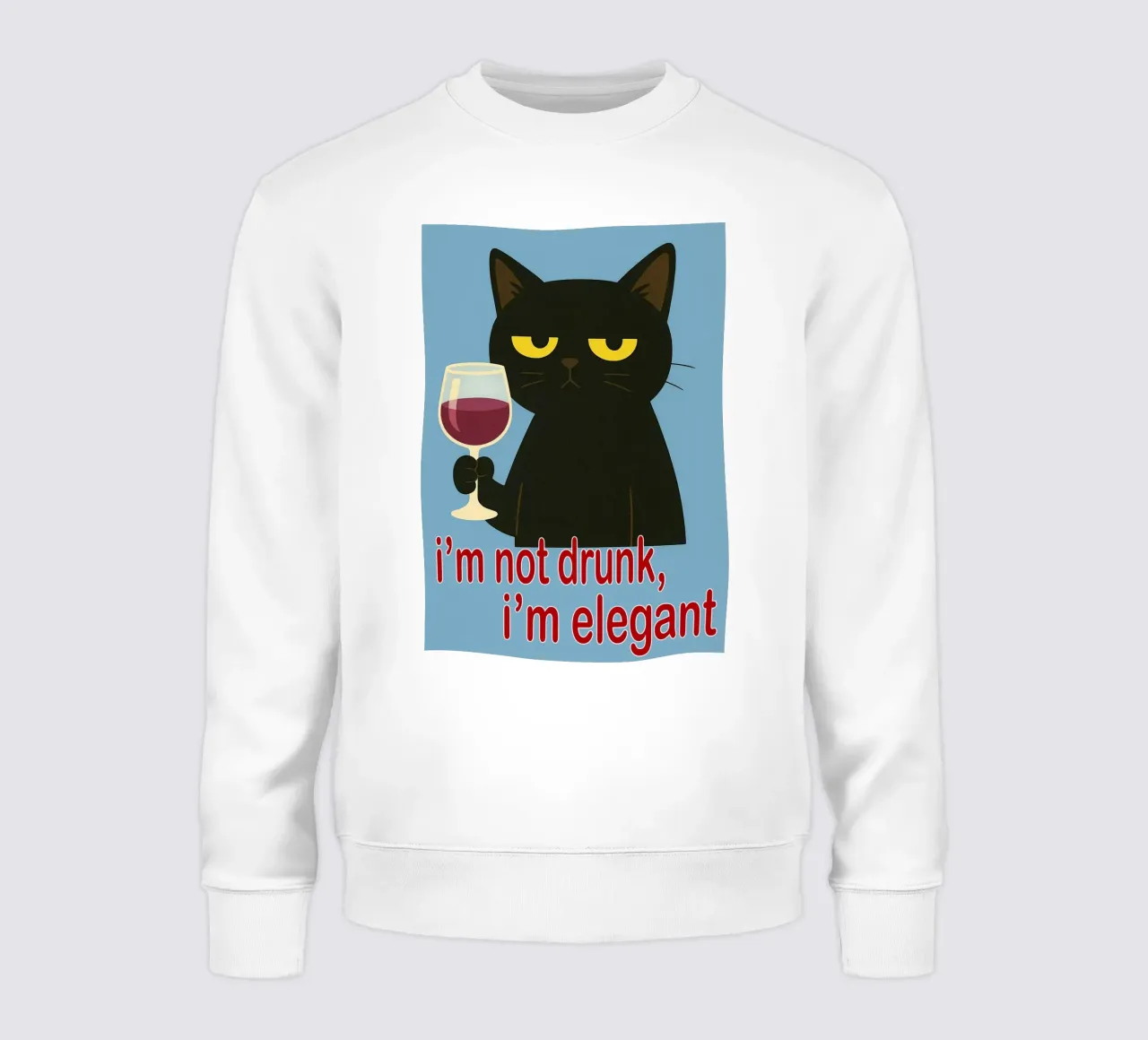 gato gracioso no estoy borracho sudadera de Nayara