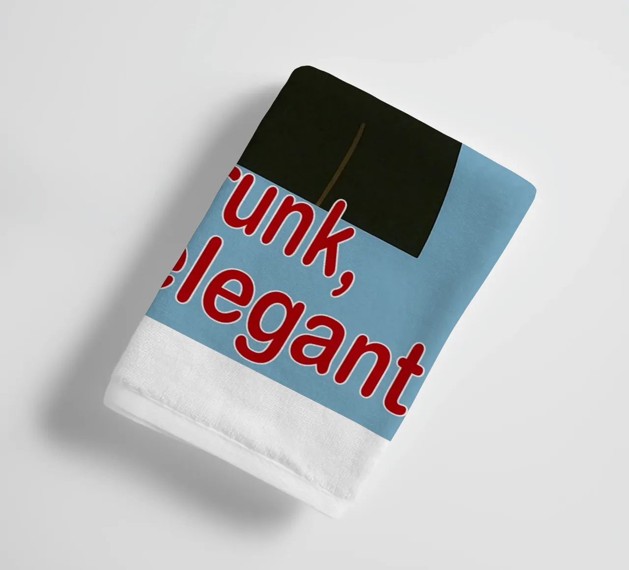 funny cat i am not drunk towel by Nayara