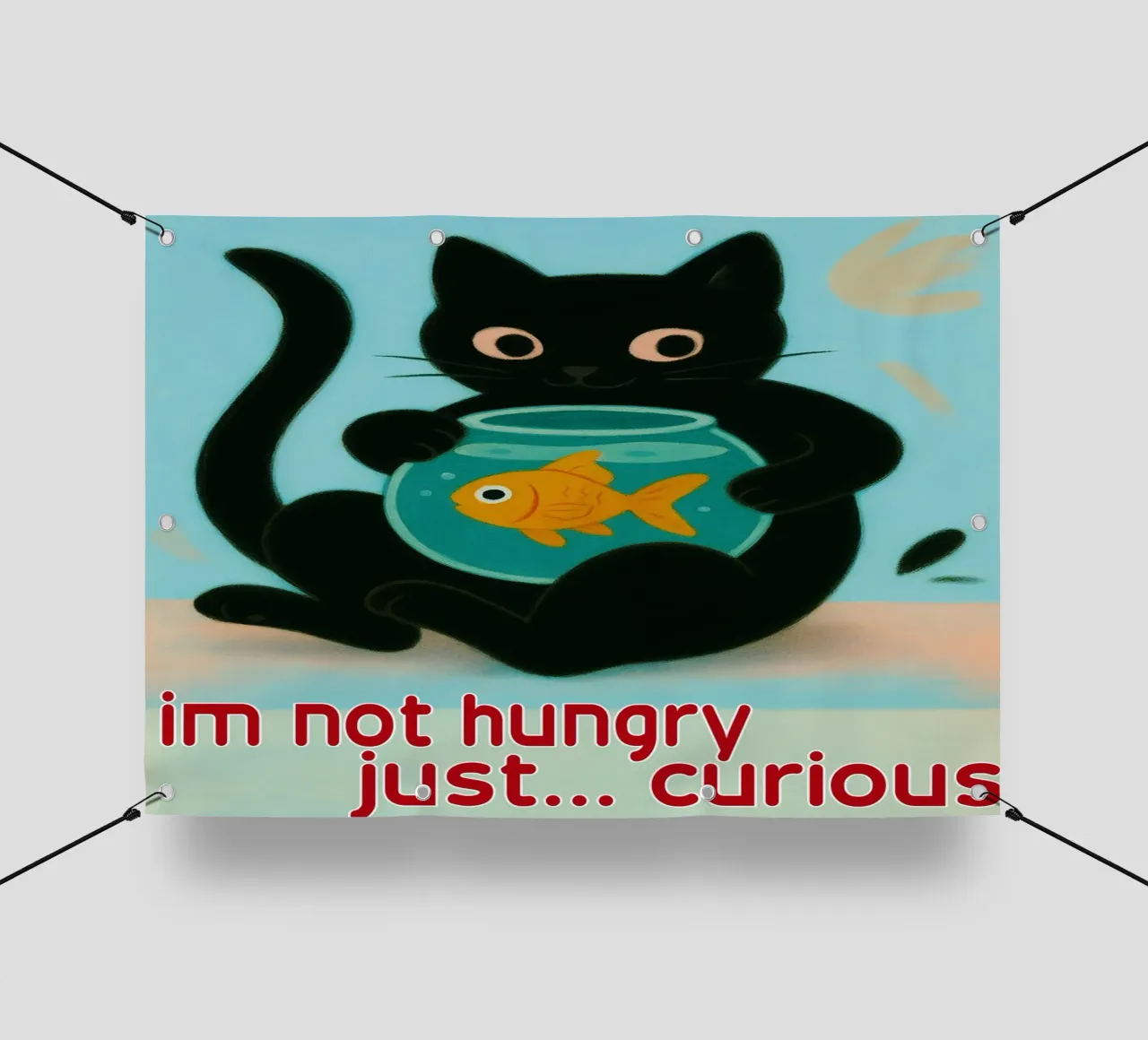 funny cat im not hungry just curios pvc cover by Nayara