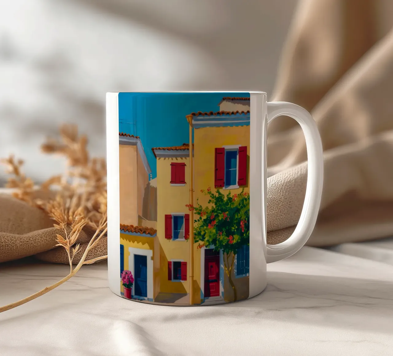Canal Side Repose ceramic mug by Pake Nebula