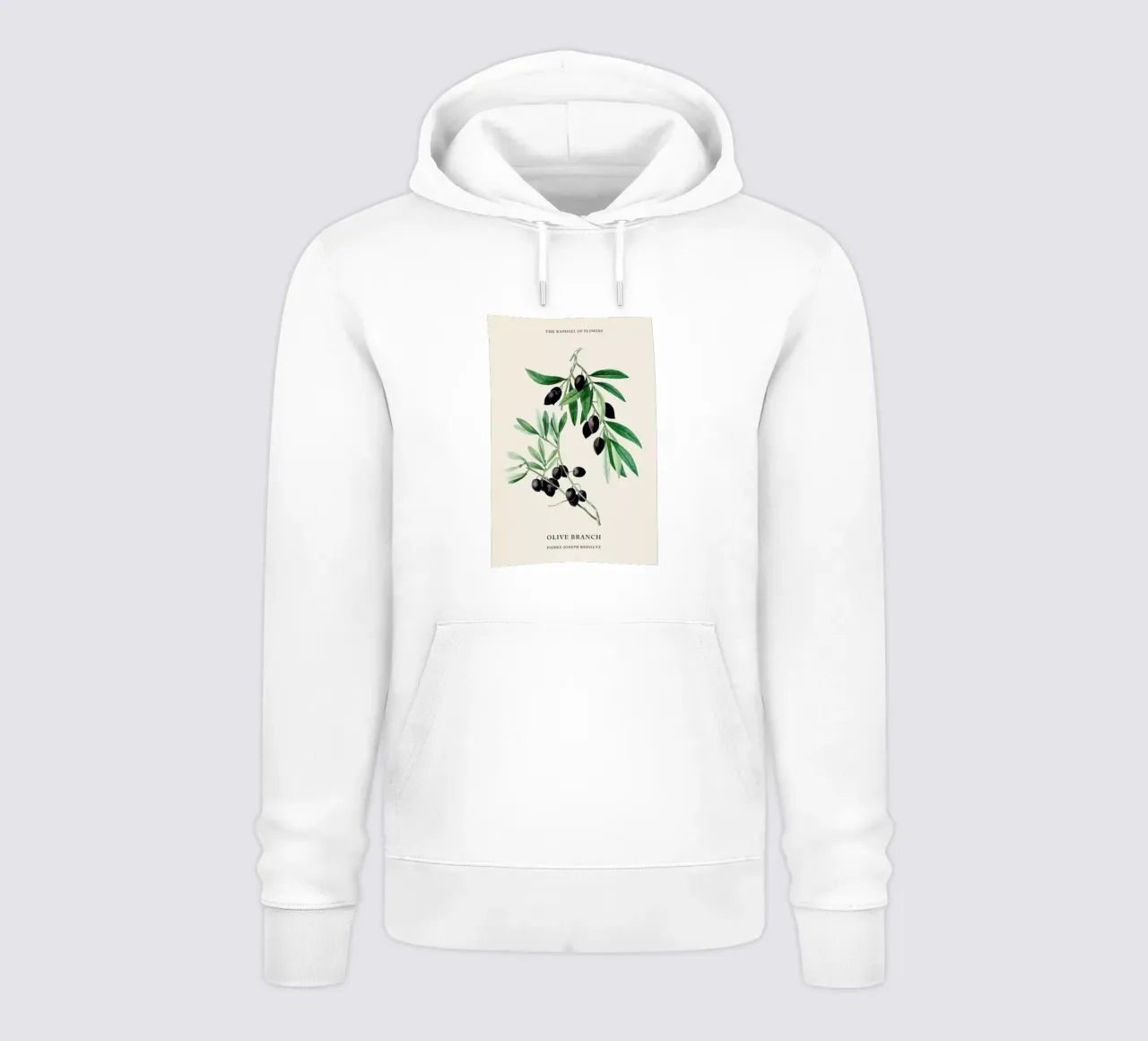 Pierre-Joseph Redouté - Olive Branch felpa con cappuccio da Vintage by JUNIQE