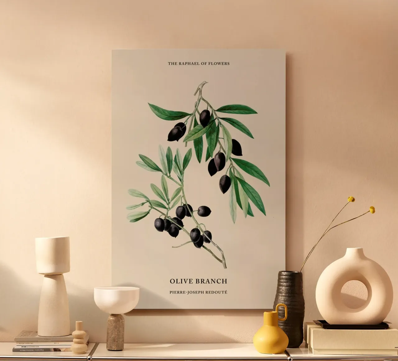 Pierre-Joseph Redouté - Olive Branch alluminio dibond da Vintage by JUNIQE