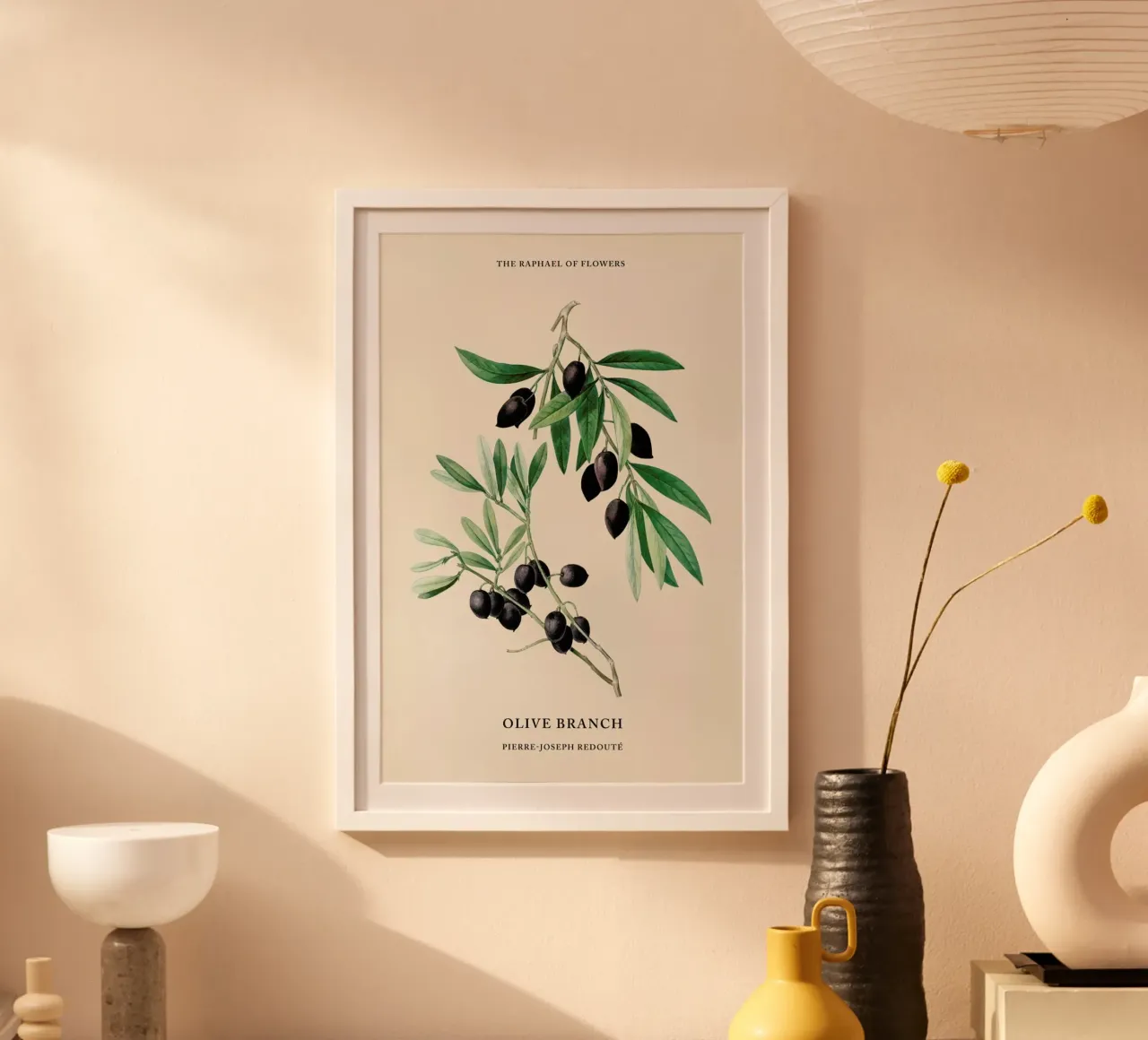 Pierre-Joseph Redouté - Olive Branch poster by Vintage by JUNIQE