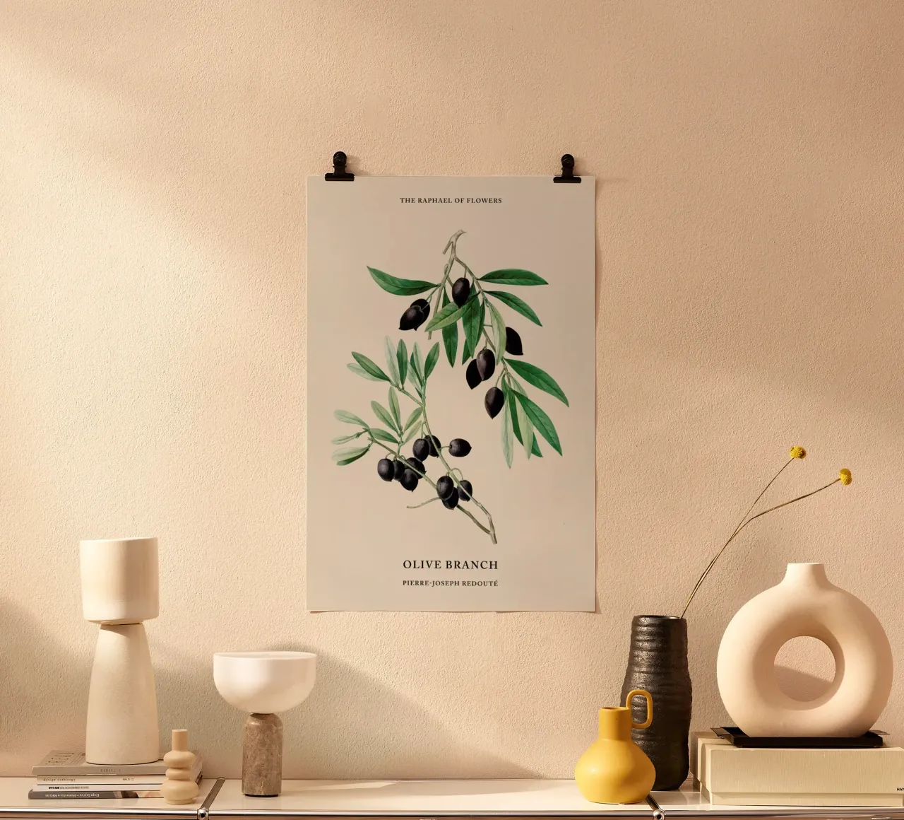 Pierre-Joseph Redouté - Olive Branch poster by Vintage by JUNIQE