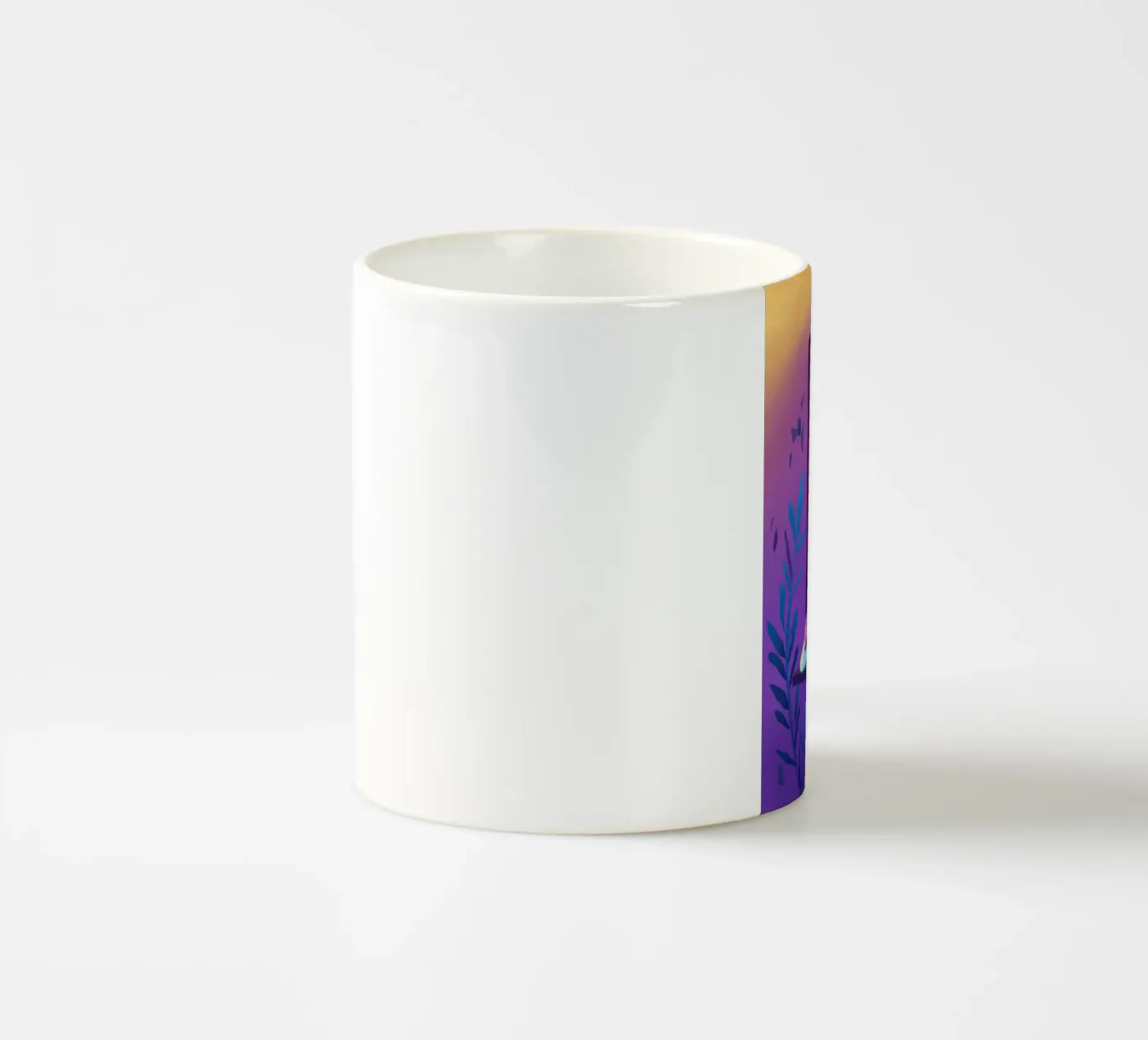 Window Watcher Dusk ceramic mug by Pake Nebula