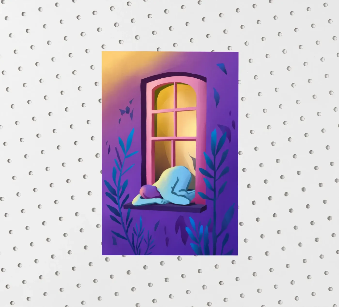 Window Watcher Dusk sticker by Pake Nebula
