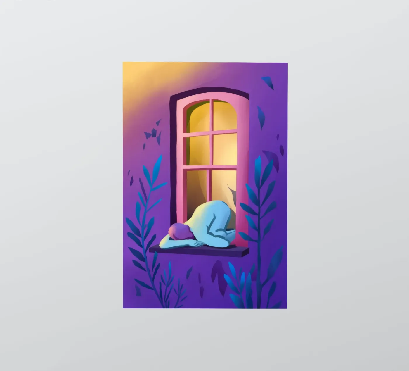 Window Watcher Dusk sticker by Pake Nebula