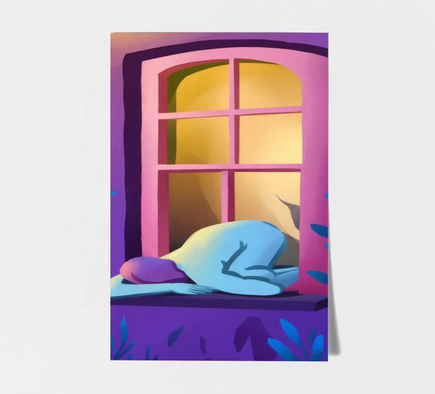 Window Watcher Dusk sticker sheet by Pake Nebula
