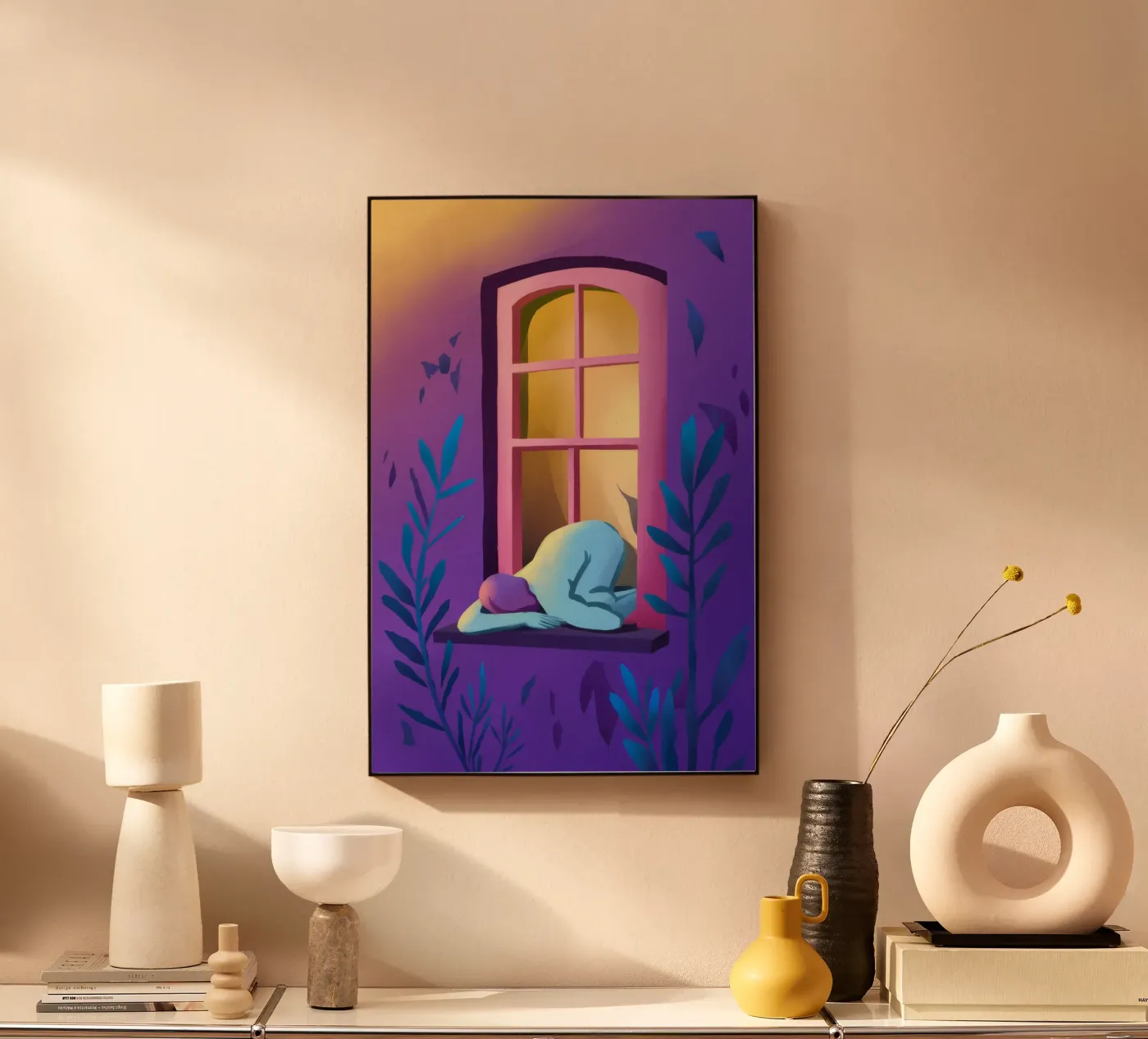 Window Watcher Dusk plexiglas de Pake Nebula