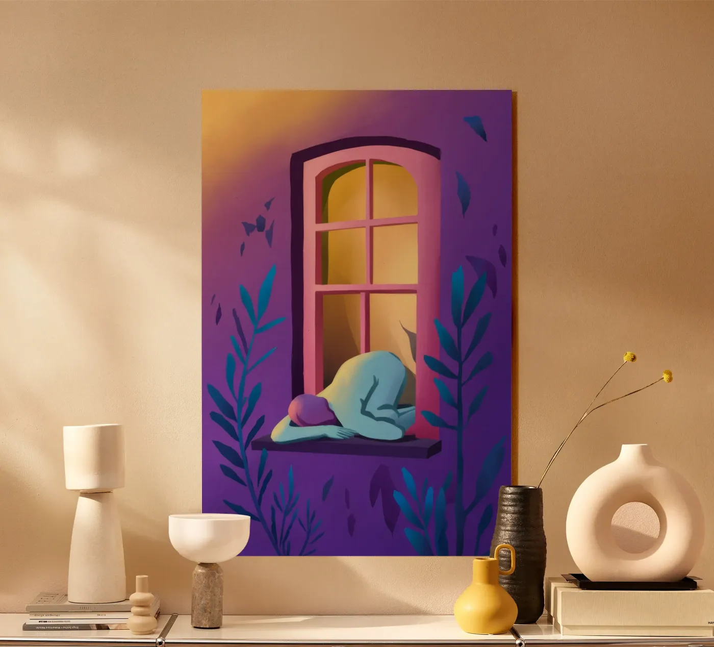 Window Watcher Dusk plexiglas de Pake Nebula