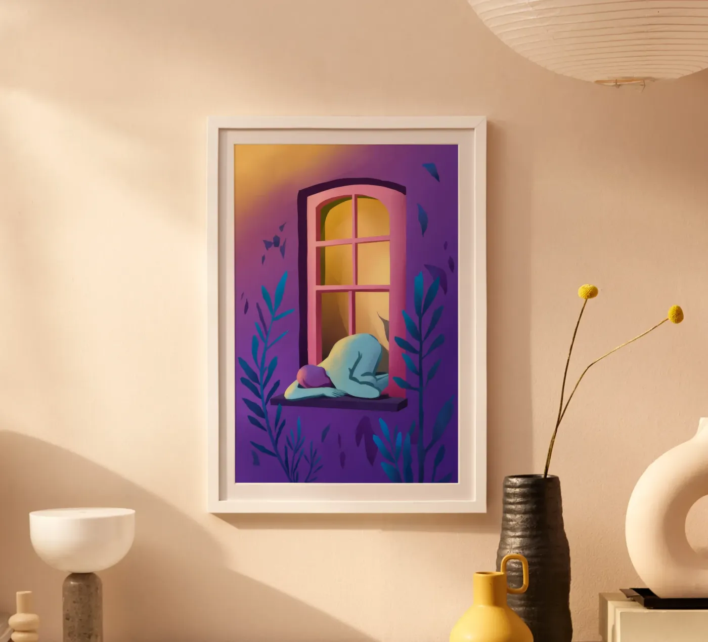 Window Watcher Dusk poster by Pake Nebula