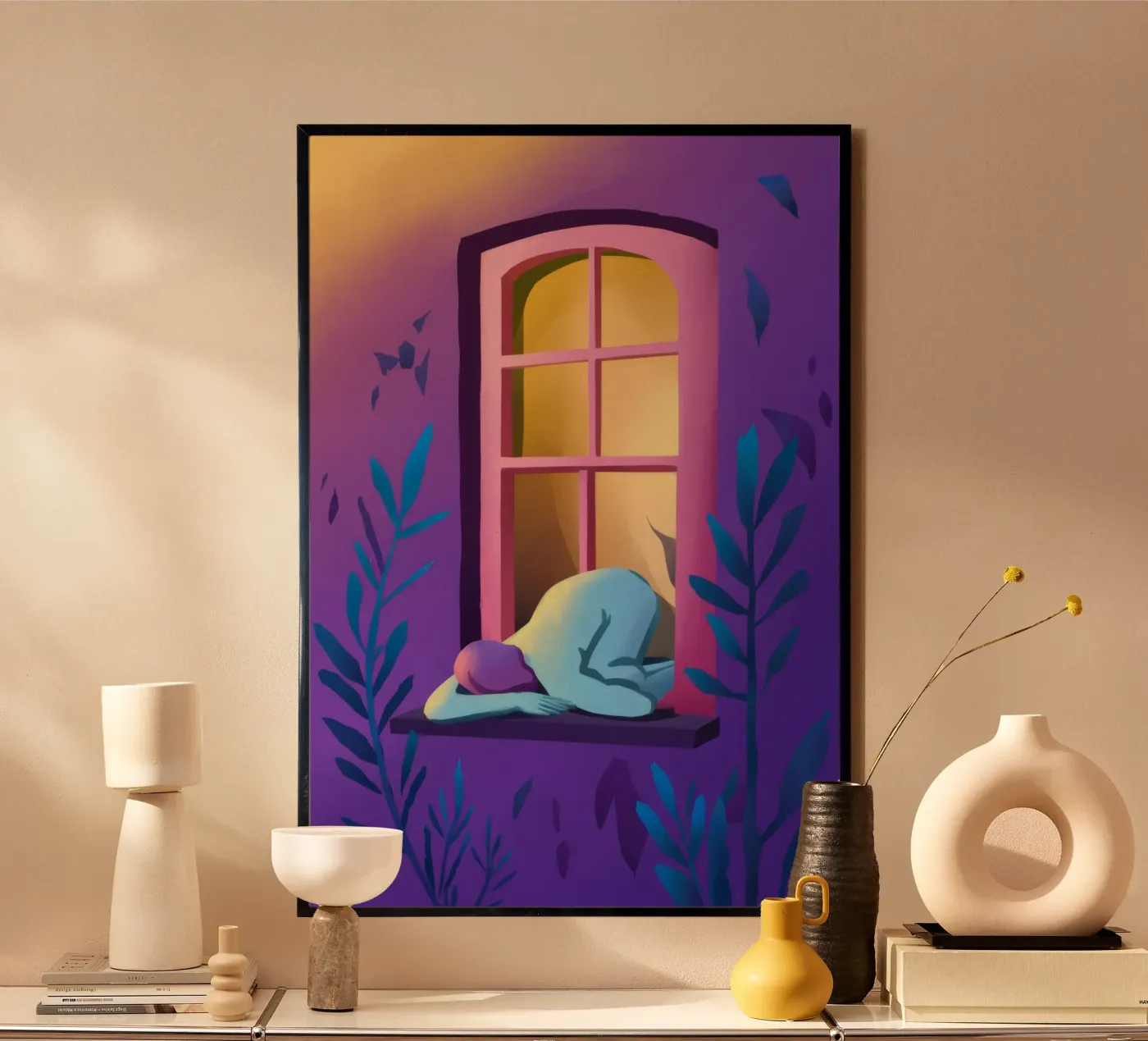 Window Watcher Dusk poster by Pake Nebula
