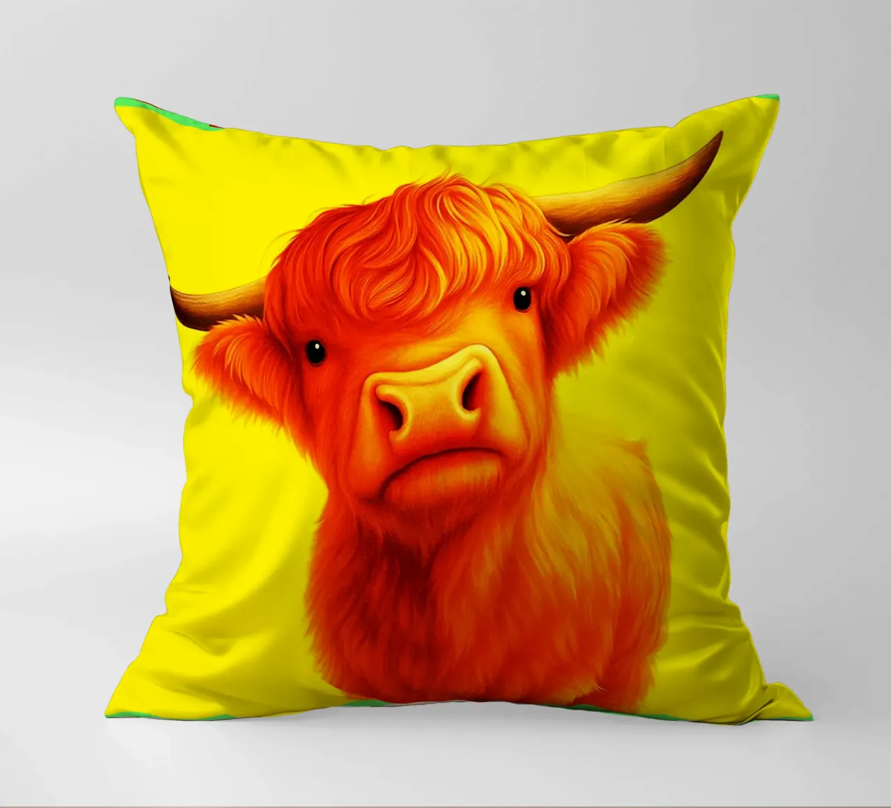 highland cow are you pooping funny toilets decorative cushion by Nayara